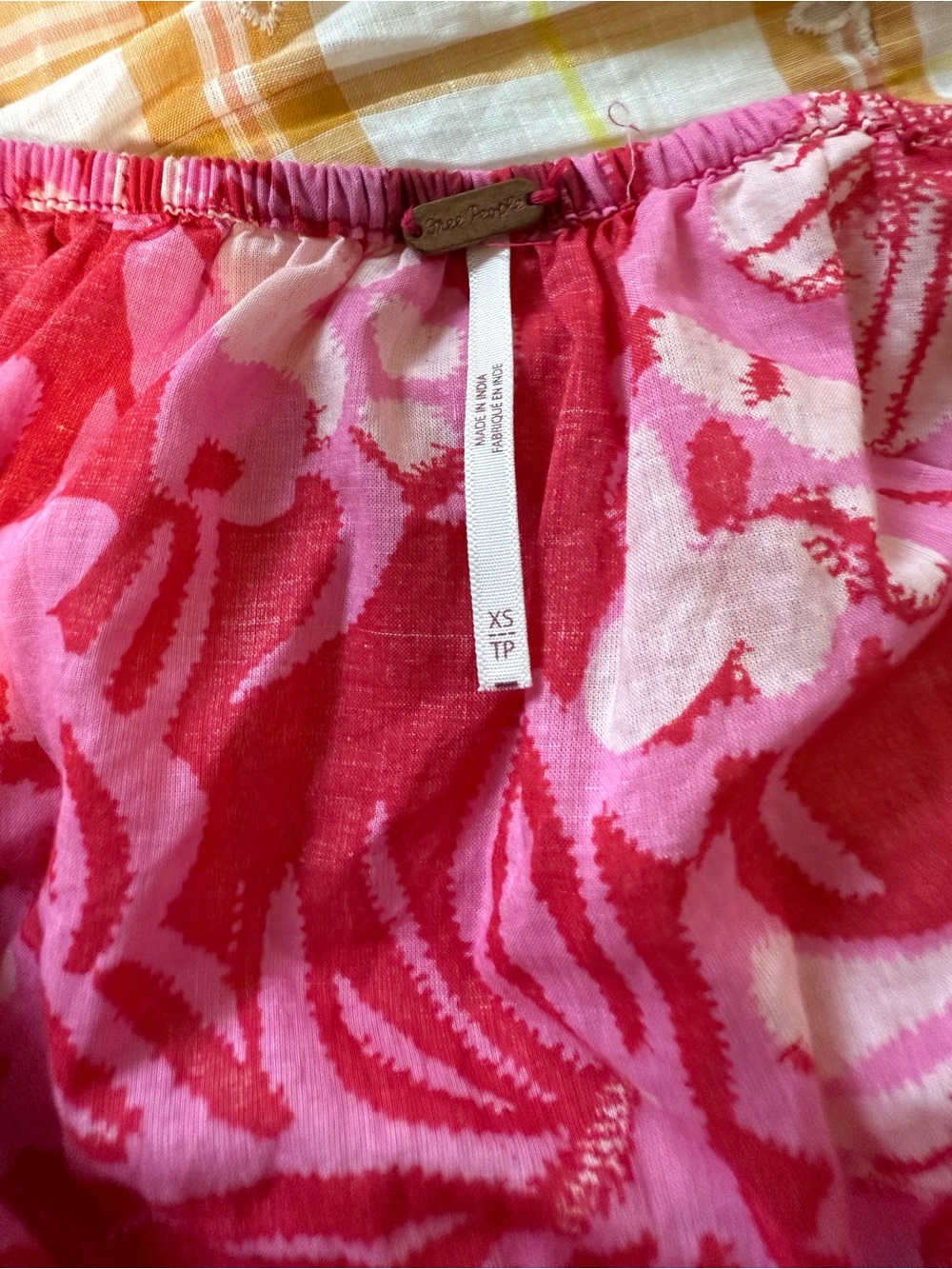 Free People Hot Pink & Light Pink Floral Maxi Dress NWOT size XS - Picture 14 of 14